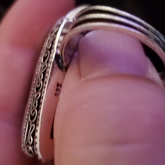 New Crazy Lace Agate 925 Silver Statement Ring. - Picture 14 of 14